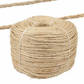 4mm x 220M Sisal Rope Natural Fiber Biodegradable 3 Strands ScratchingClimbing